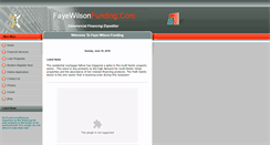 Desktop Screenshot of fayewilsonfunding.com