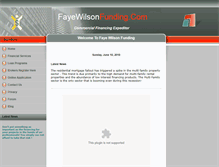 Tablet Screenshot of fayewilsonfunding.com